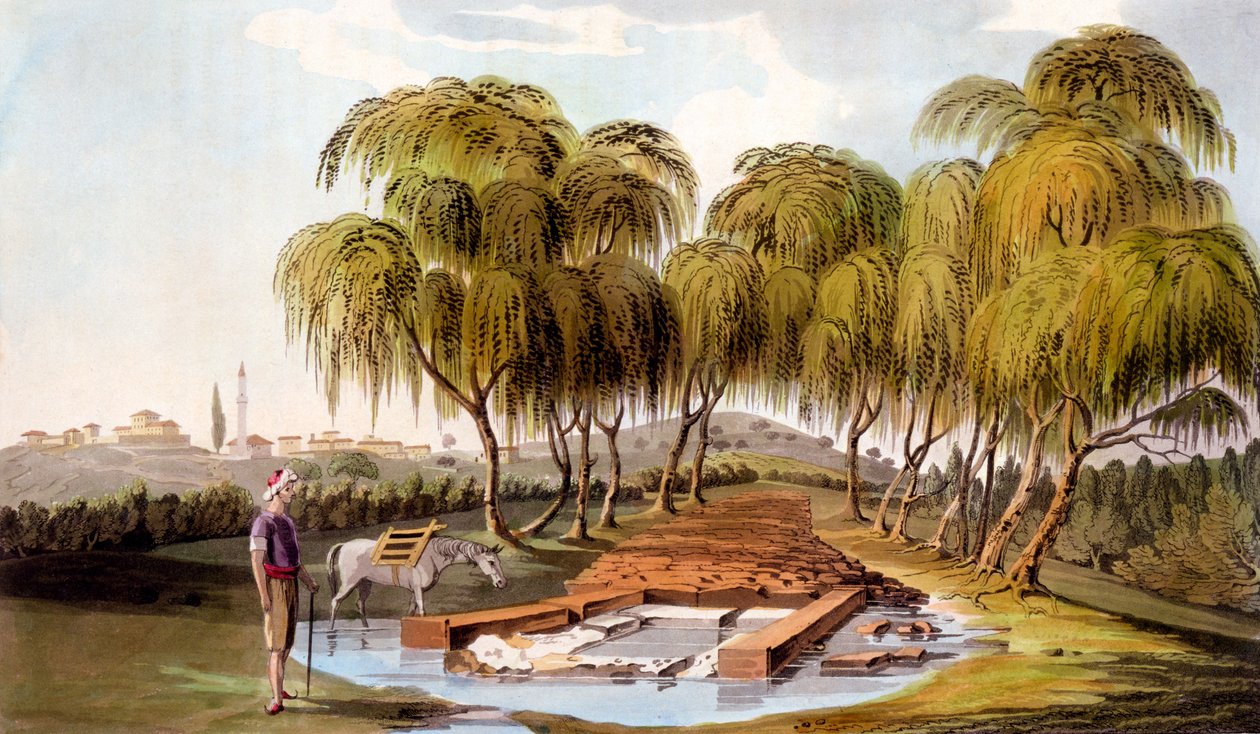 Kevät Skamander-joen lähteellä, 1804 tekijältä William Gell