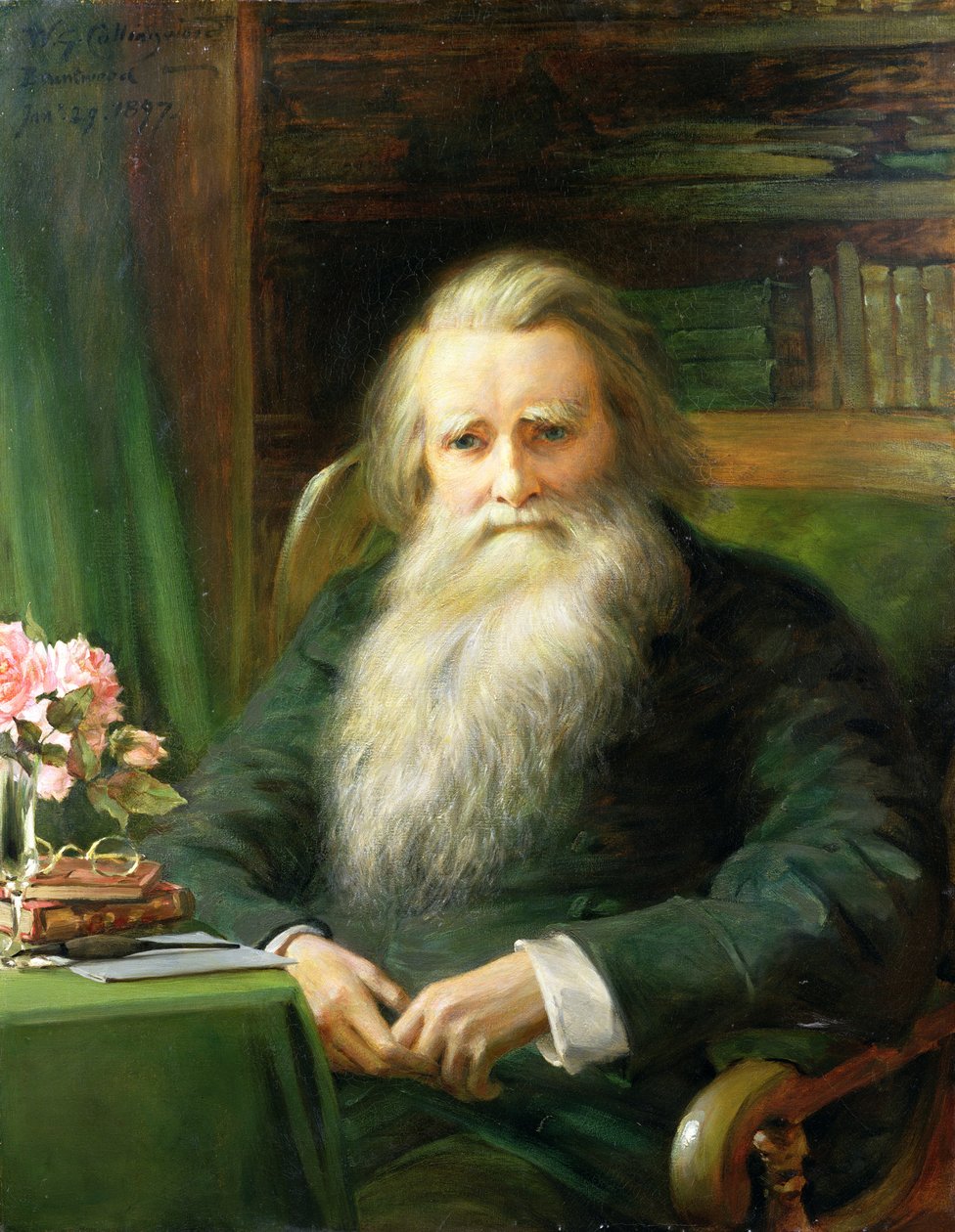 John Ruskinin (1819-1900) muotokuva 1897 tekijältä William Gersham Collingwood
