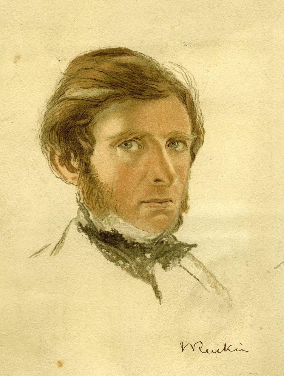 John Ruskinin muotokuva, n. 1861 tekijältä William Gersham Collingwood