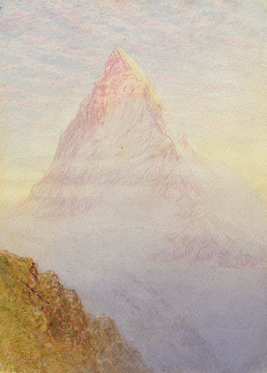 Matterhorn, 1870 tekijältä William Gersham Collingwood