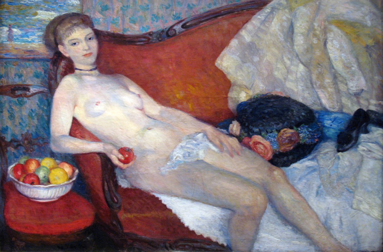 Alasti Applen kanssa tekijältä William James Glackens