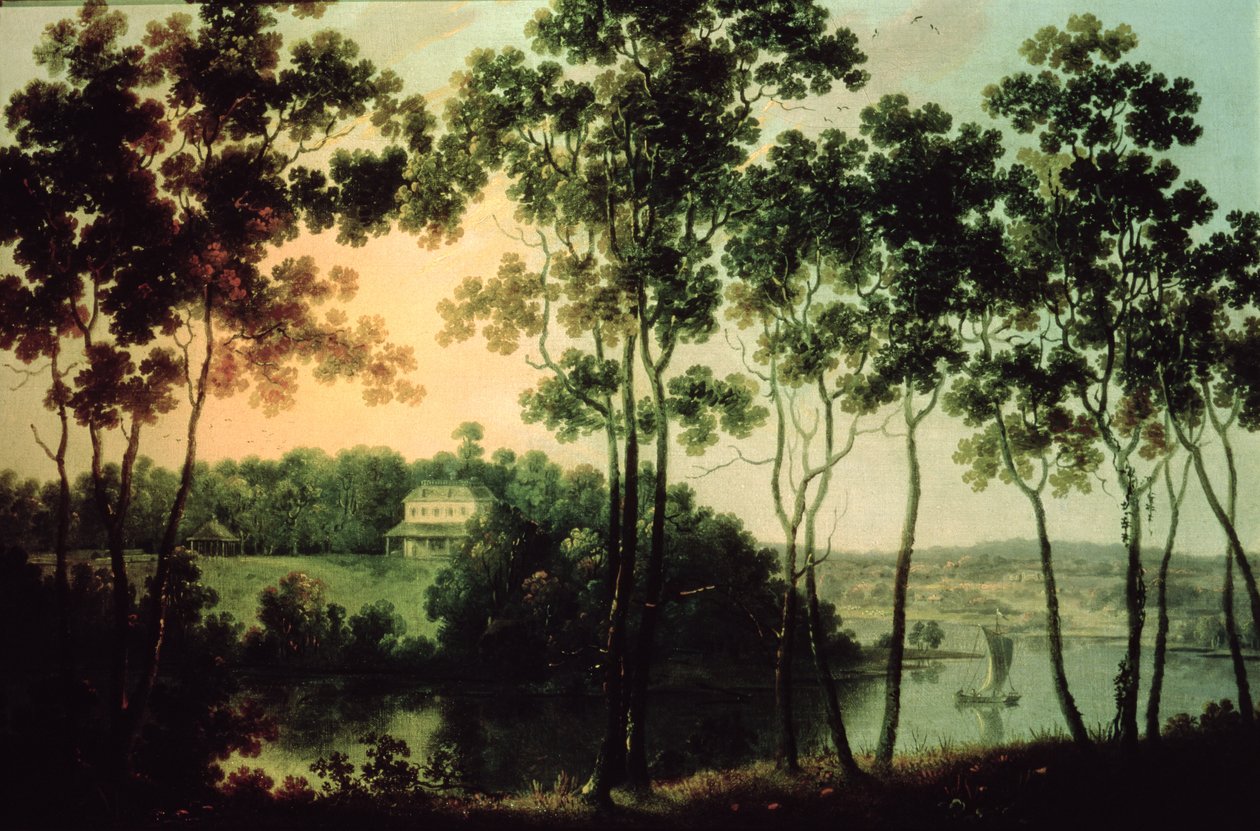 Fairmount ja Schuylkill-joki, 1800 tekijältä William Groombridge