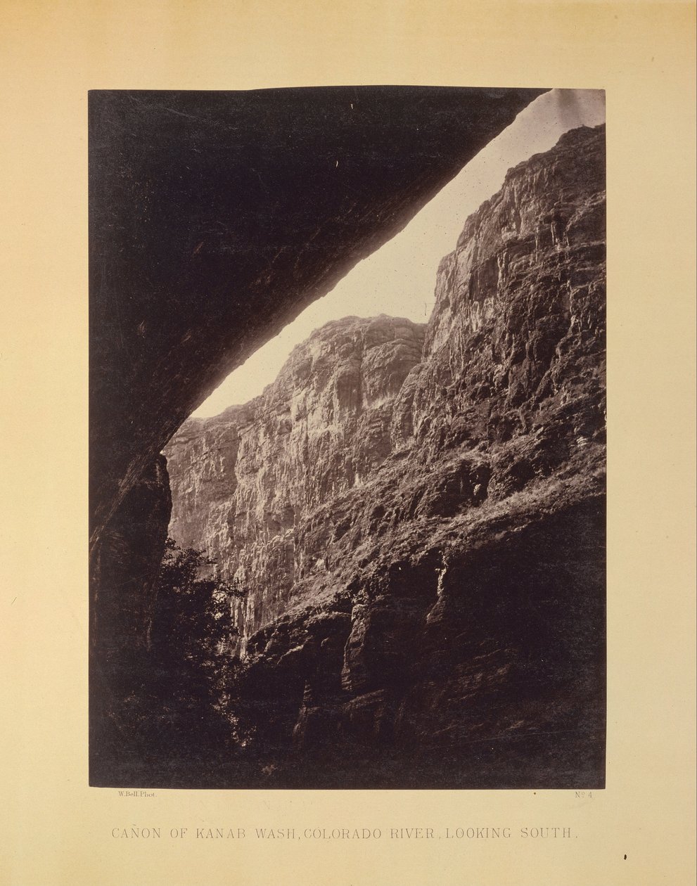 Cañon Kanab Washista, Colorado -joki, katse etelään tekijältä William H. Bell