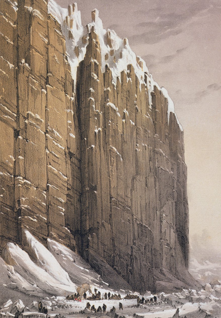 The Bivouac, Cape Seppings, kuvasta "Ten Coloured Views taken during the Arctic Expedition of Her Majesty