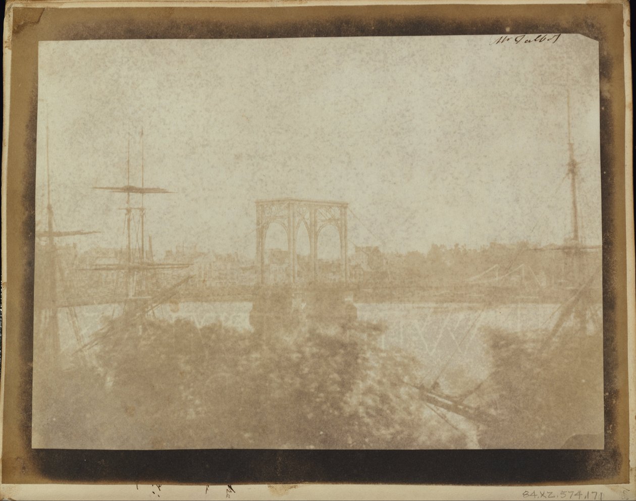 Riippusilta, Rouen. tekijältä William Henry Fox Talbot