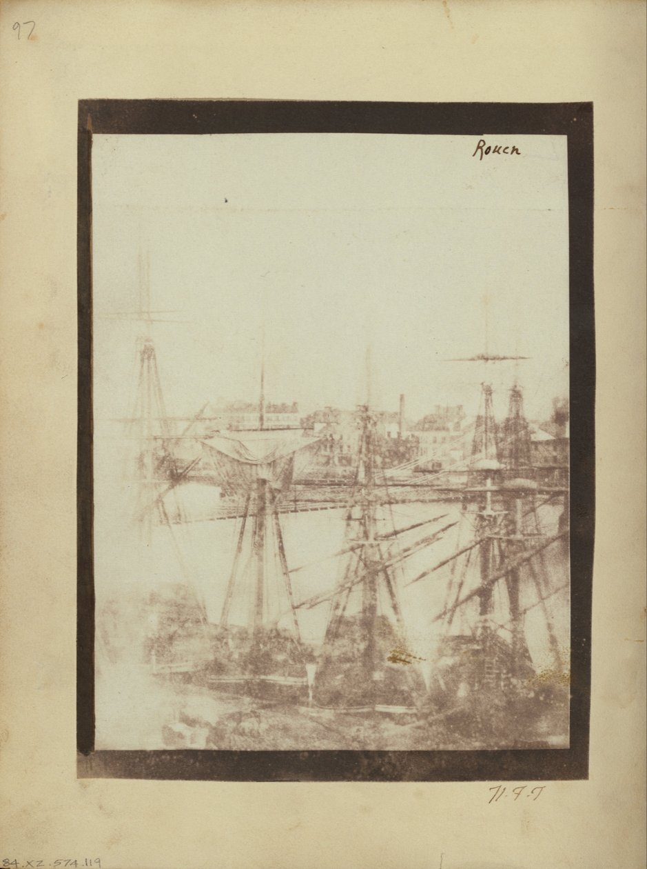 Rouenin satama. tekijältä William Henry Fox Talbot