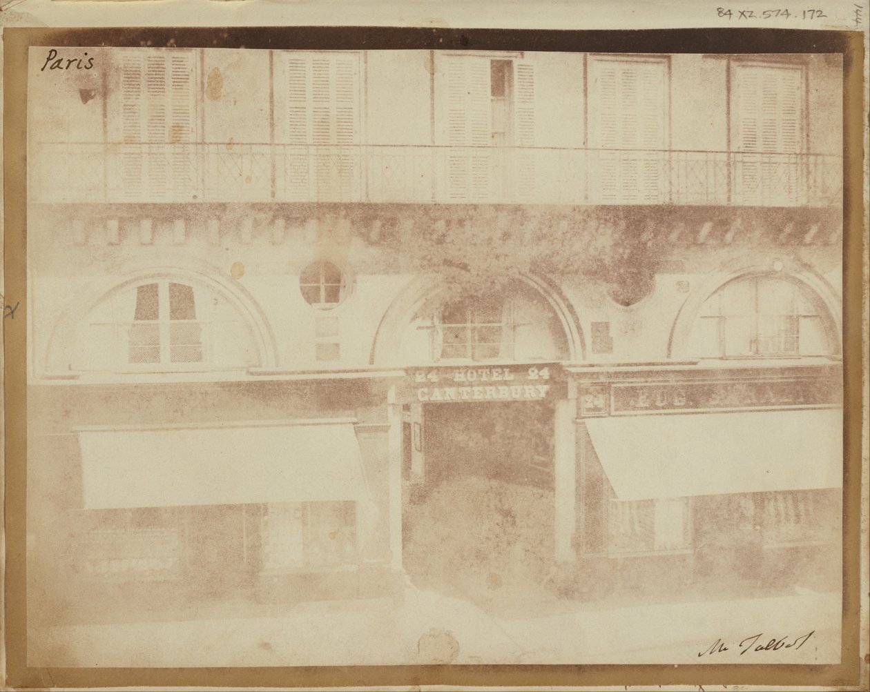 Hotel Canterbury, Pariisi. tekijältä William Henry Fox Talbot
