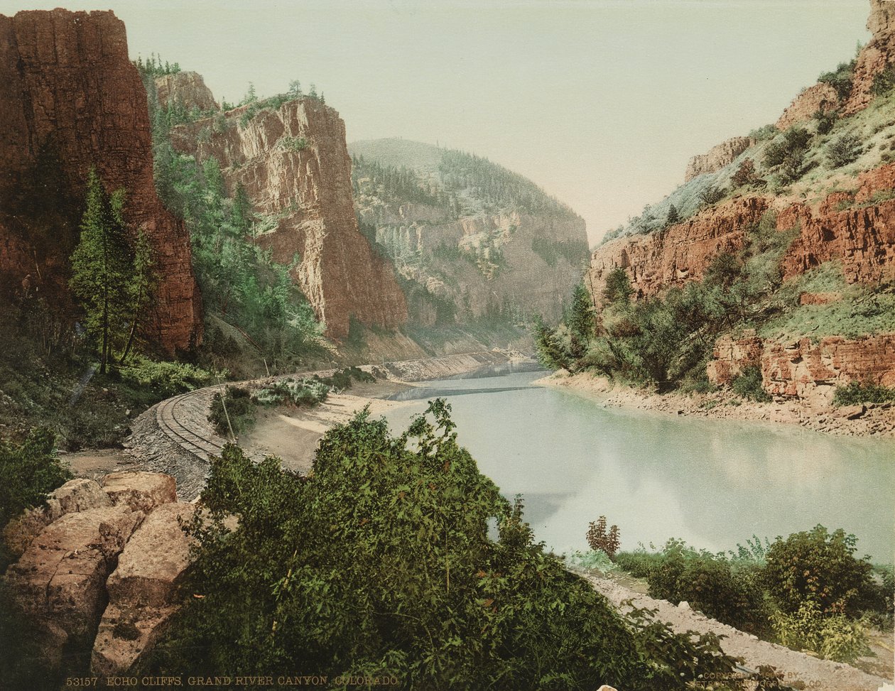 Echo Cliffs, Grand River Canyon, Colorado, n. 1880 tekijältä William Henry Jackson