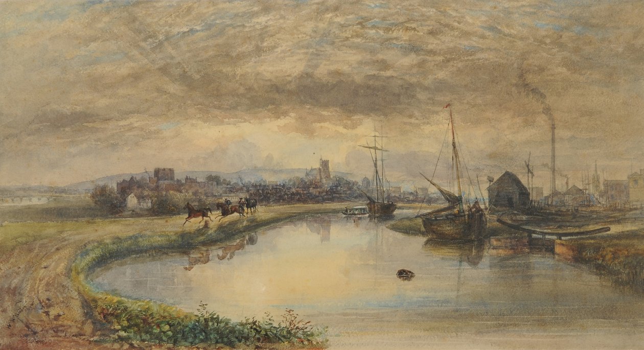 Early Morning - Carlisle Canalista, 1842-66 (wc paperilla) tekijältä William Henry Nutter