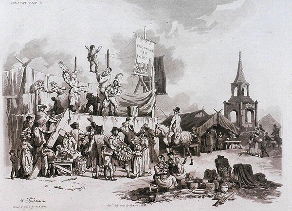 Country Fair, Microcosm, Vol.II, kaiverrettu J. Hill, n. 1806 tekijältä William Henry after Pyne