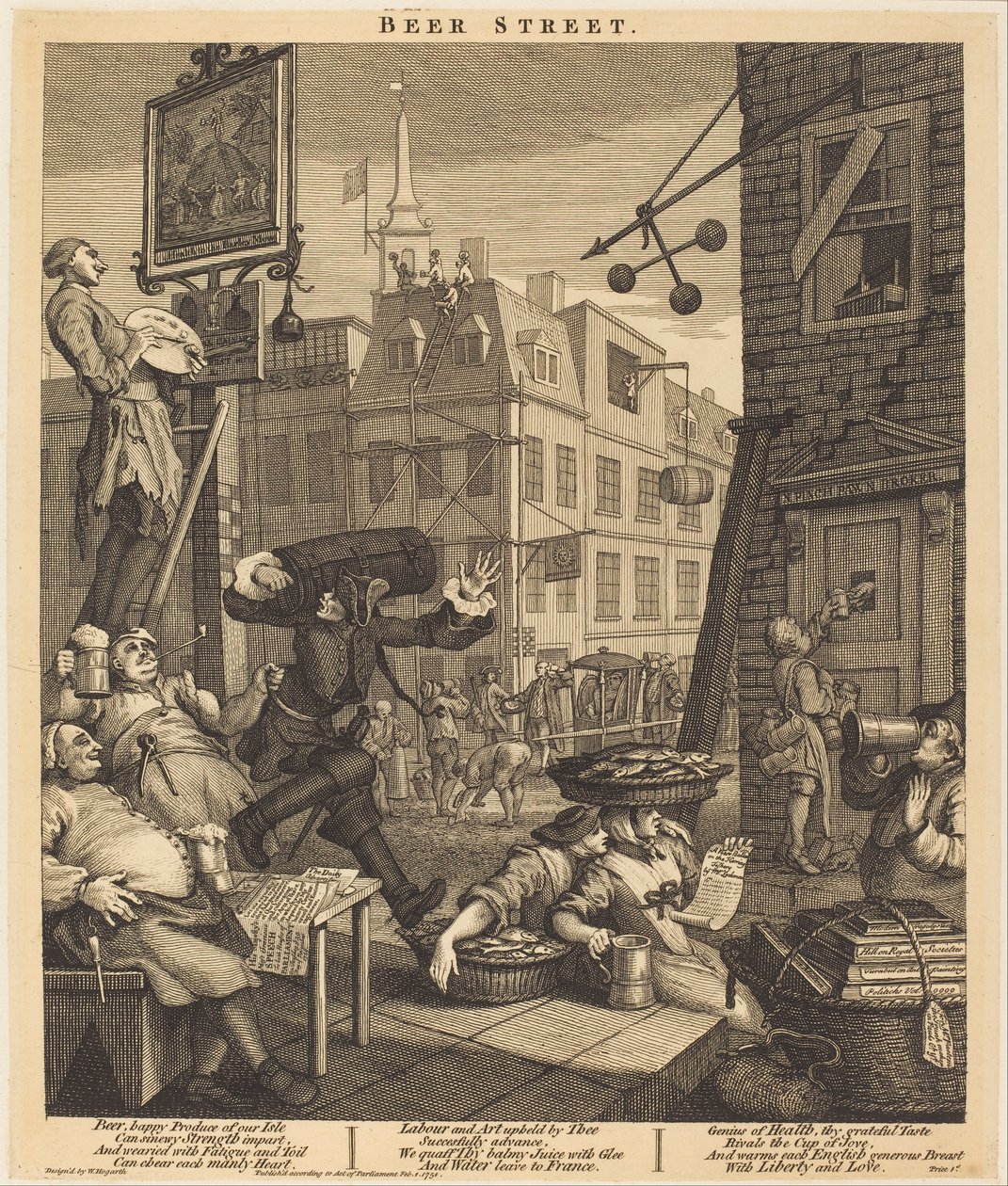 Olutkatu tekijältä William Hogarth