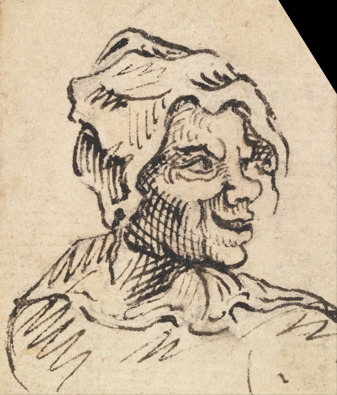 Groteski naaraspää tekijältä William Hogarth