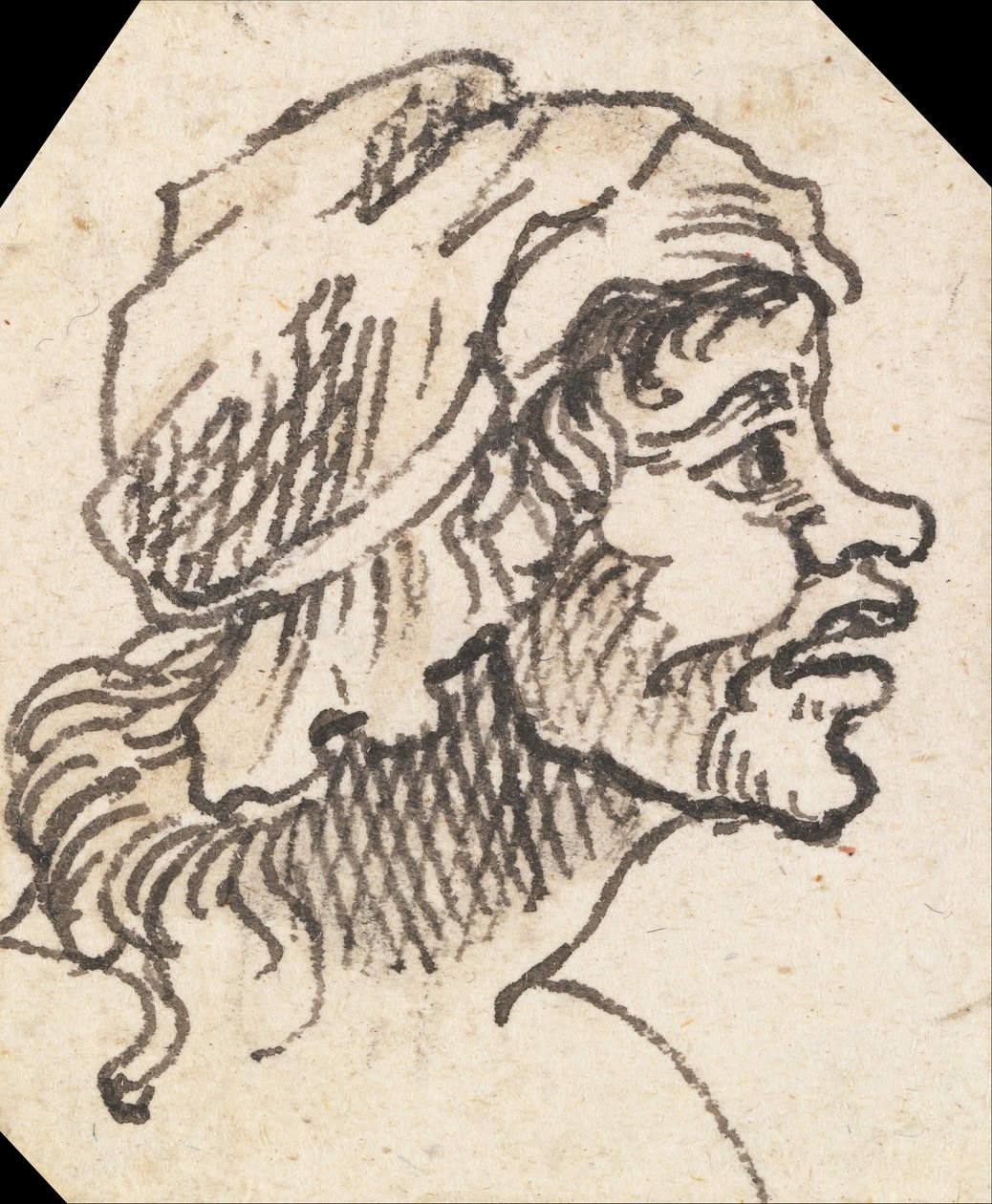 Groteski naaraspää tekijältä William Hogarth