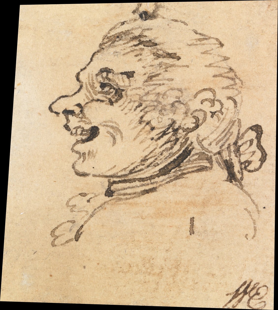 Groteski urospää tekijältä William Hogarth