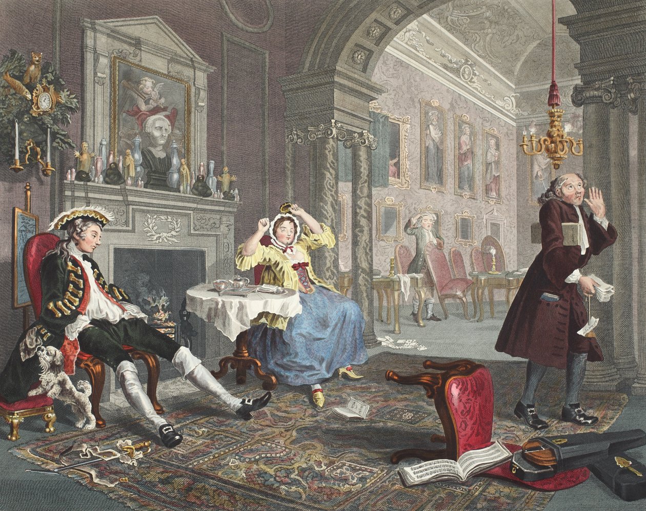 Marriage a la Mode, levy II, Tete a Tete, kuvitus teoksesta 