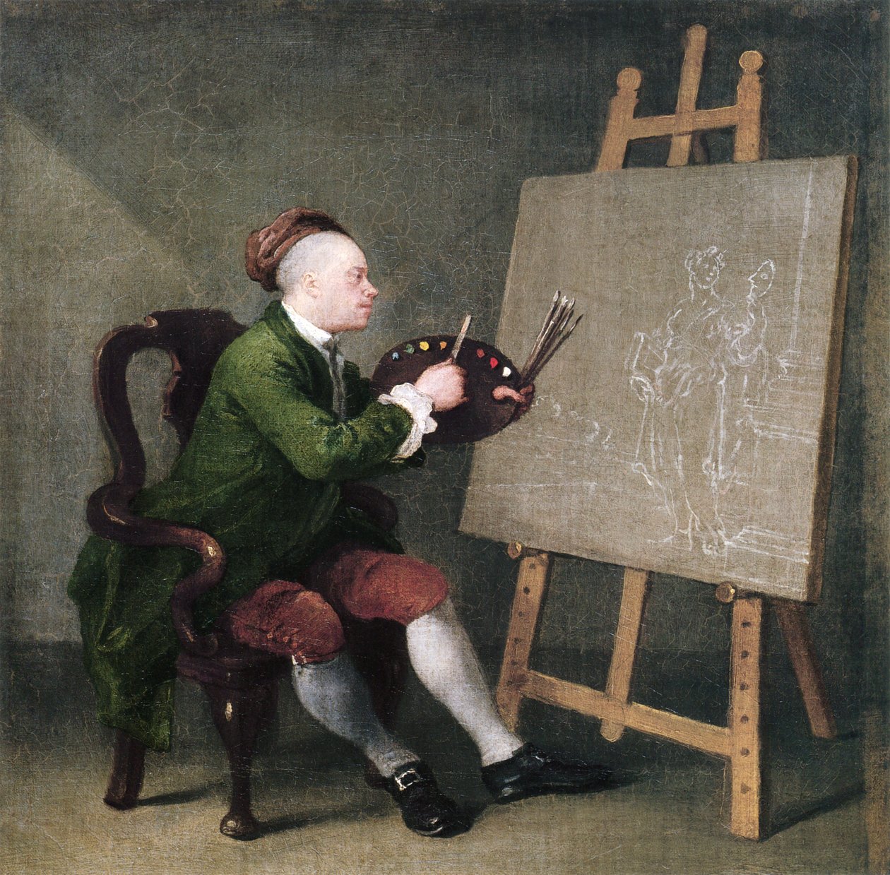 Omakuva tekijältä William Hogarth