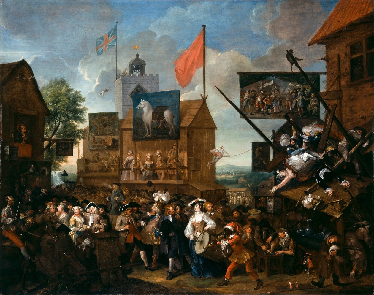 Southwark Fair tekijältä William Hogarth