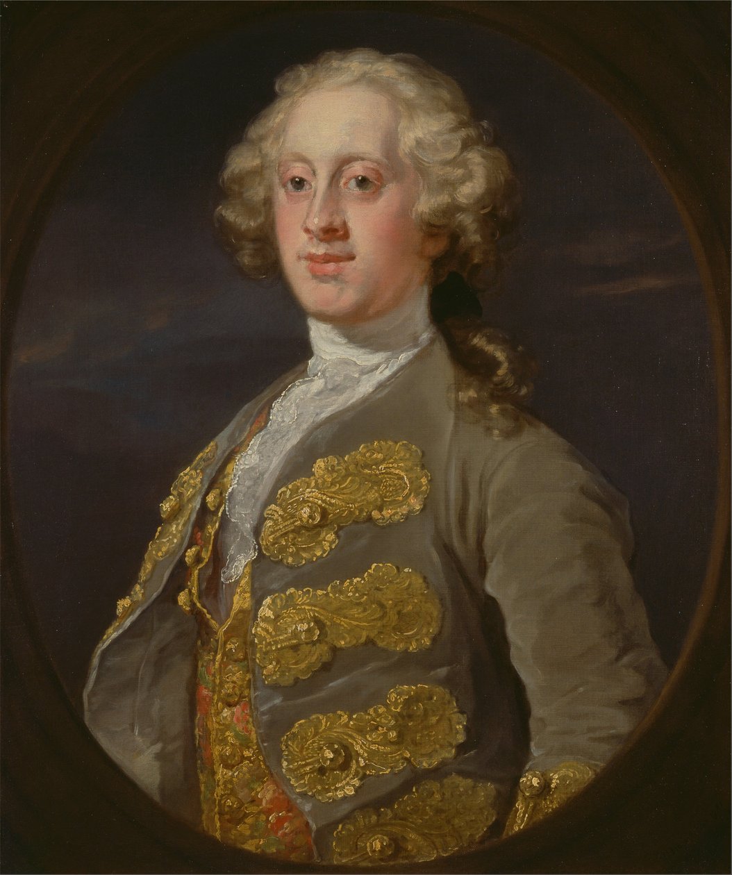 William Cavendish, Hartingtonin markkiisi, myöhemmin Devonshiren herttua tekijältä William Hogarth