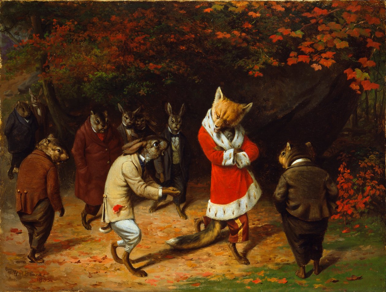 Hänen majesteettinsa ottaa vastaan tekijältä William Holbrook Beard