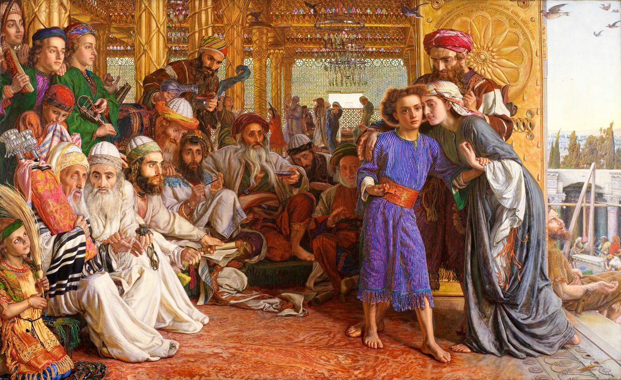 Vapahtajan löytäminen temppelistä tekijältä William Holman Hunt