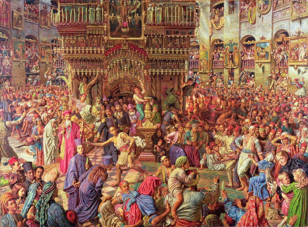 Huonekalut ja erilaiset esineet 1100- ja 1300-luvuilta tekijältä William Holman Hunt