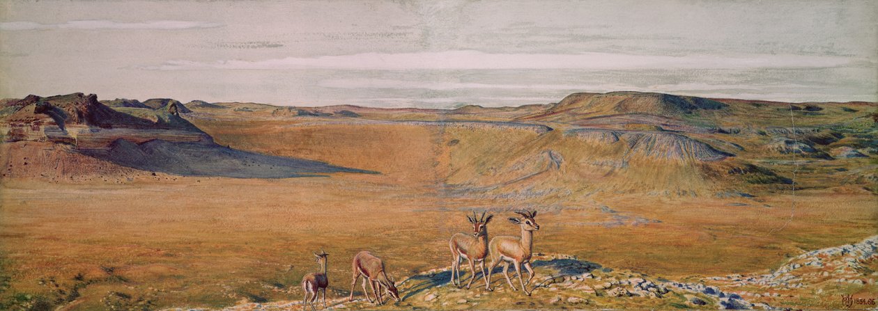 Huonekalut ja erilaiset esineet 1100- ja 1300-luvuilta tekijältä William Holman Hunt