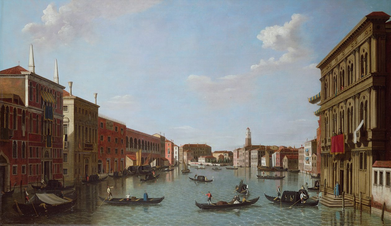 Grand Canal ja San Geremia, Venetsia, 1700-luku tekijältä William James