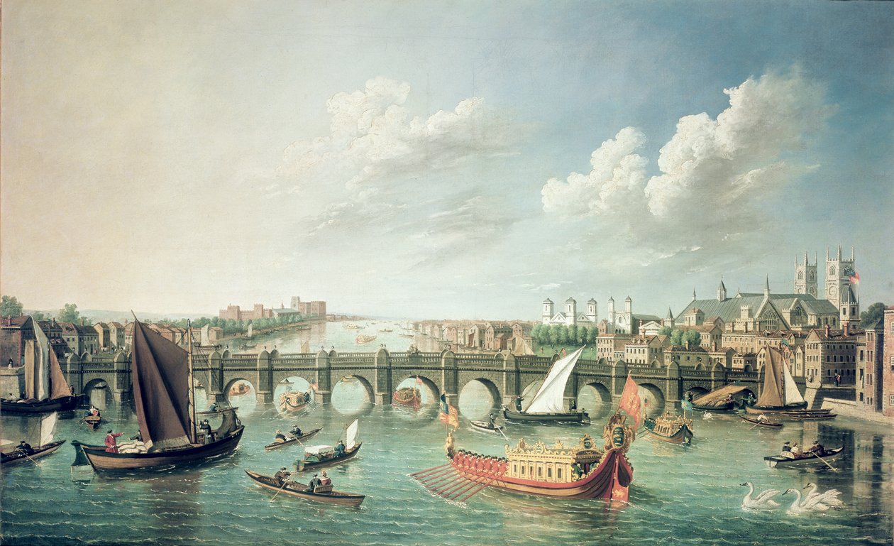 Thames Westminsterin sillan alapuolella tekijältä William James