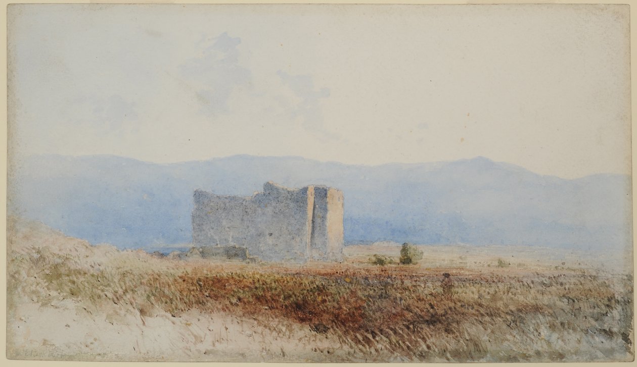 Buits Castle, lähellä Bewcastlea, 1840-58 (wc paperilla) tekijältä William James Blacklock