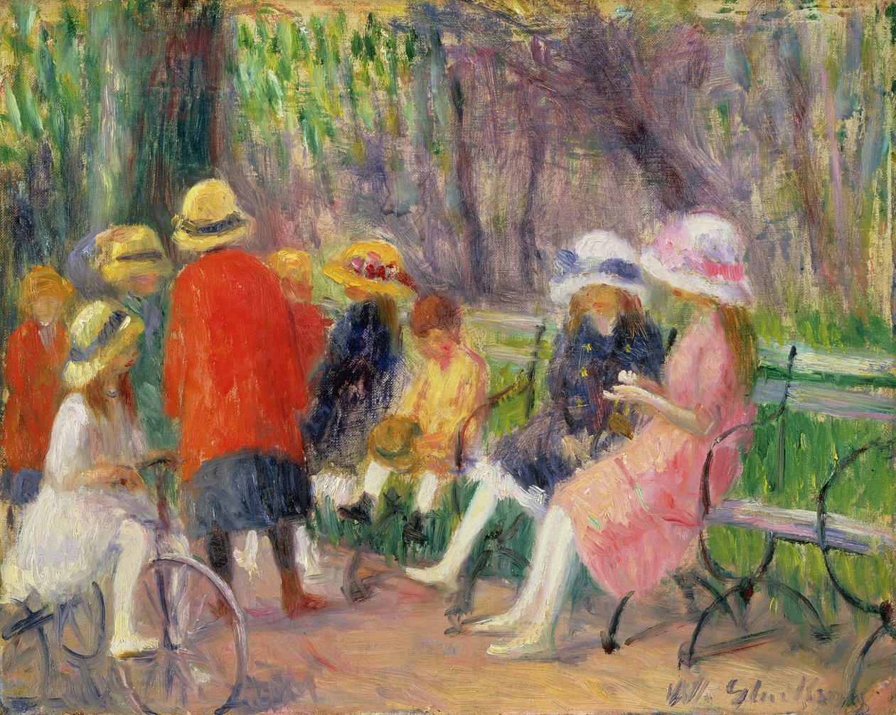 Lapset puistossa tekijältä William James Glackens