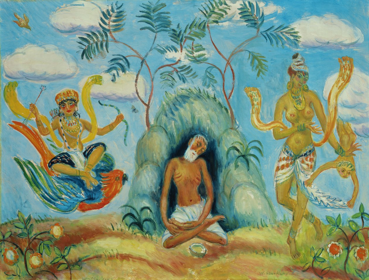Krishna ja Foolish Maidens tekijältä William James Glackens