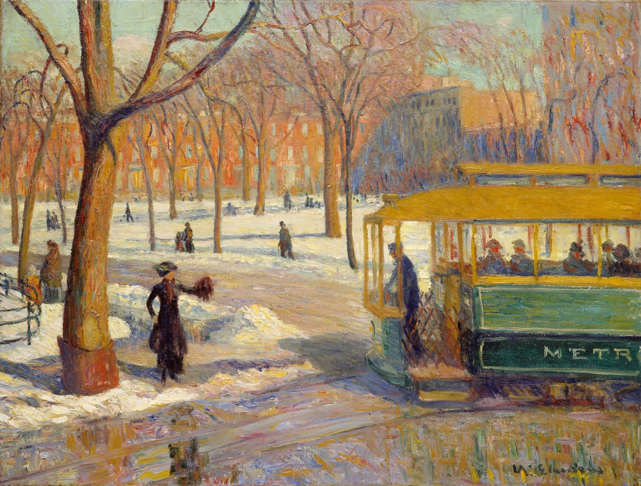 Vihreä auto, 1910 tekijältä William James Glackens