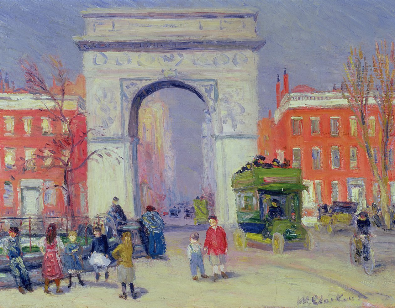Washington Square Park, n. 1908 tekijältä William James Glackens