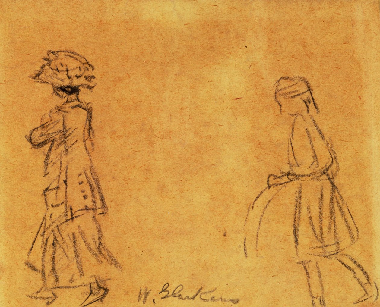 Nainen ja Tyttö tekijältä William James Glackens
