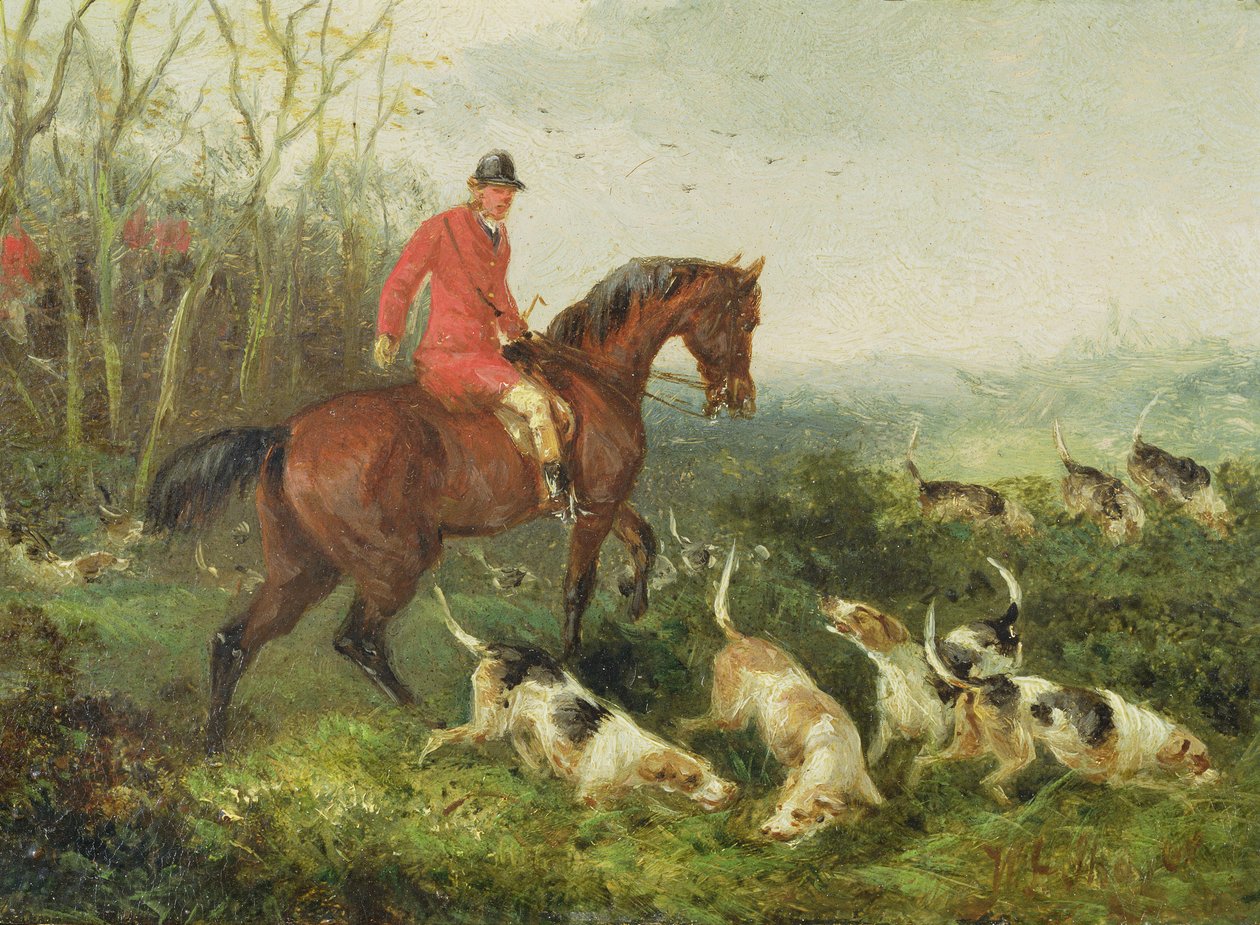 Foxhunting: Kannessa (öljy myllylaudalle) tekijältä William Joseph Shayer