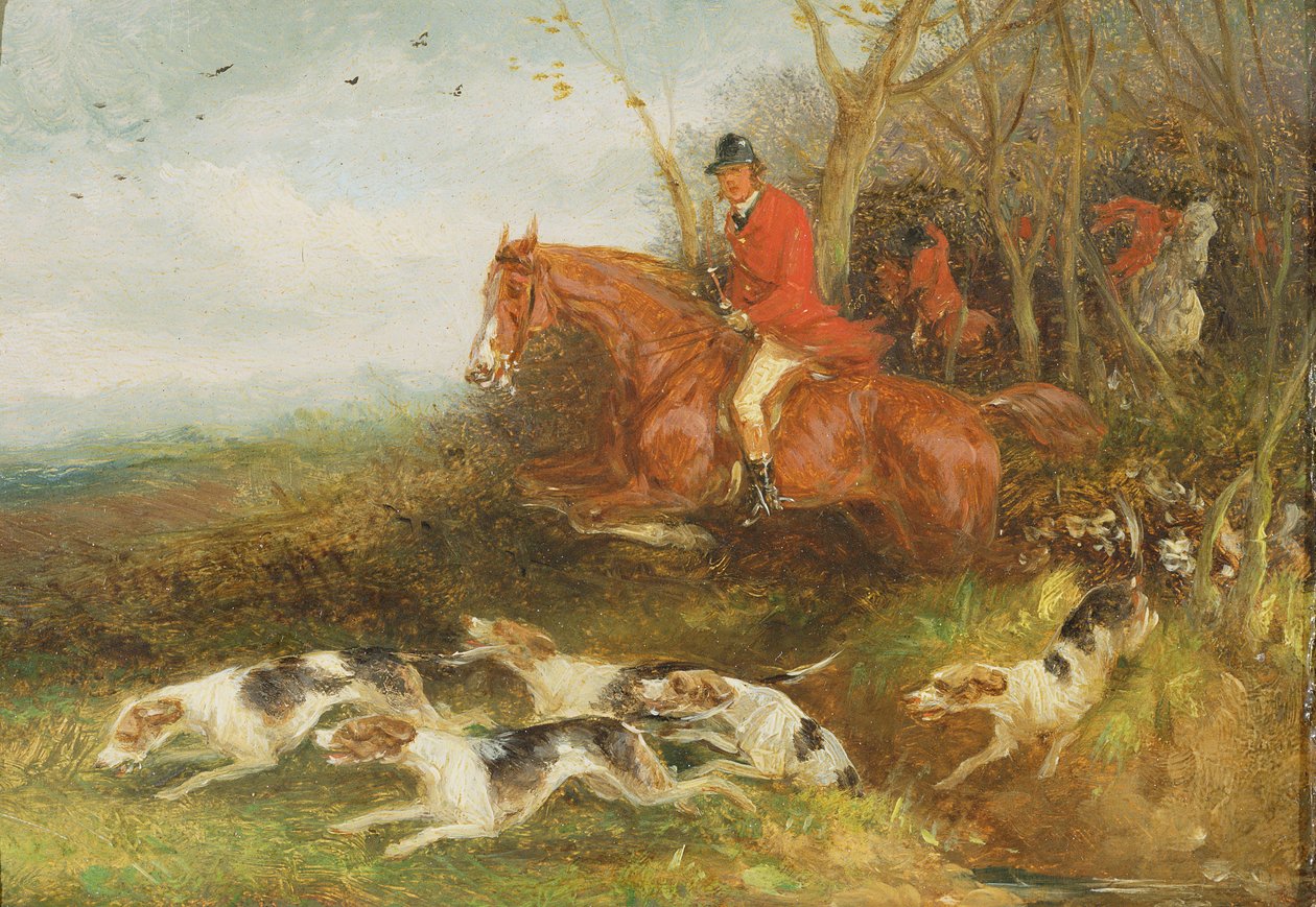 Foxhunting: Breaking Cover (öljy myllylaudalle) tekijältä William Joseph Shayer