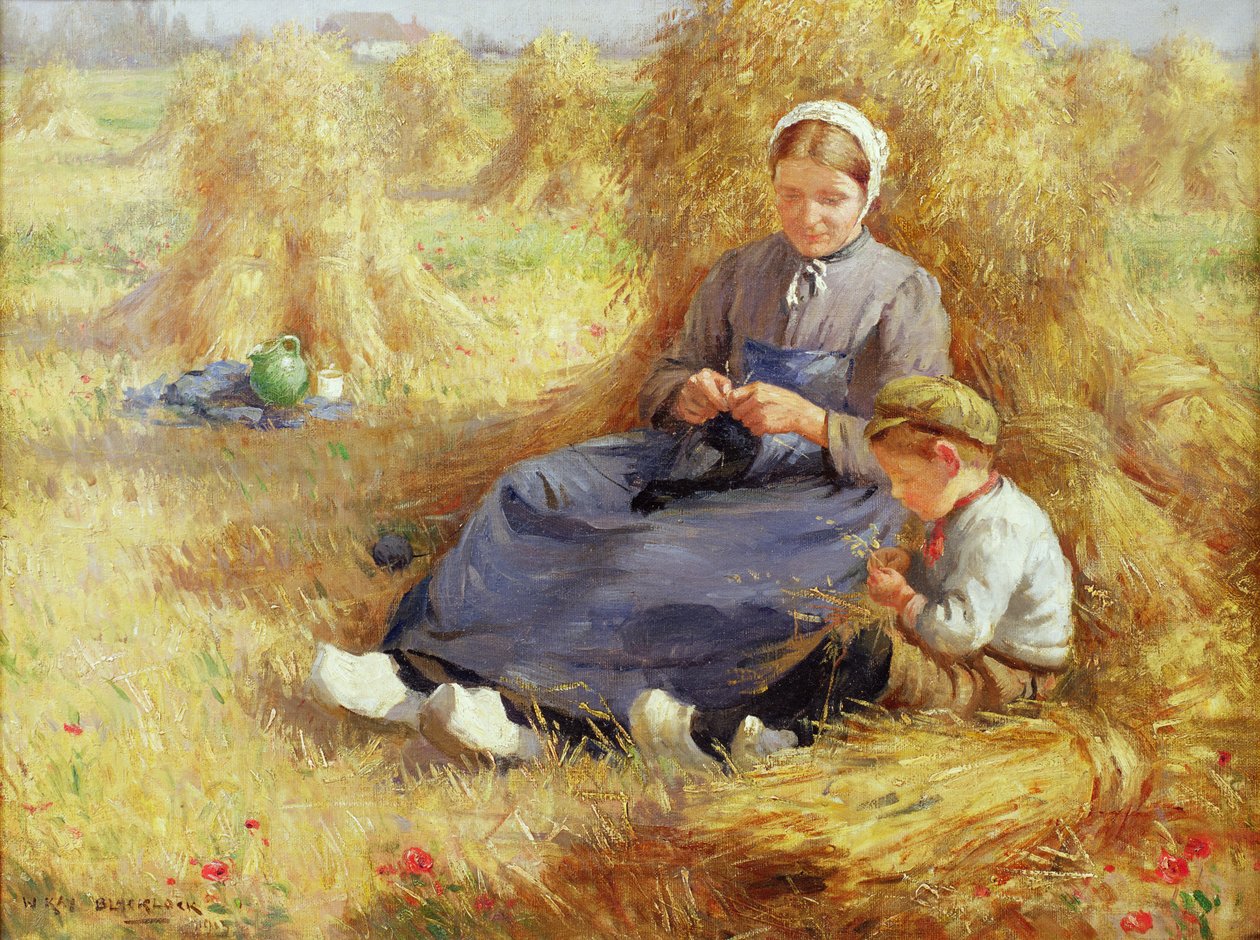Keskipäivän lepo, 1915 tekijältä William Kay Blacklock