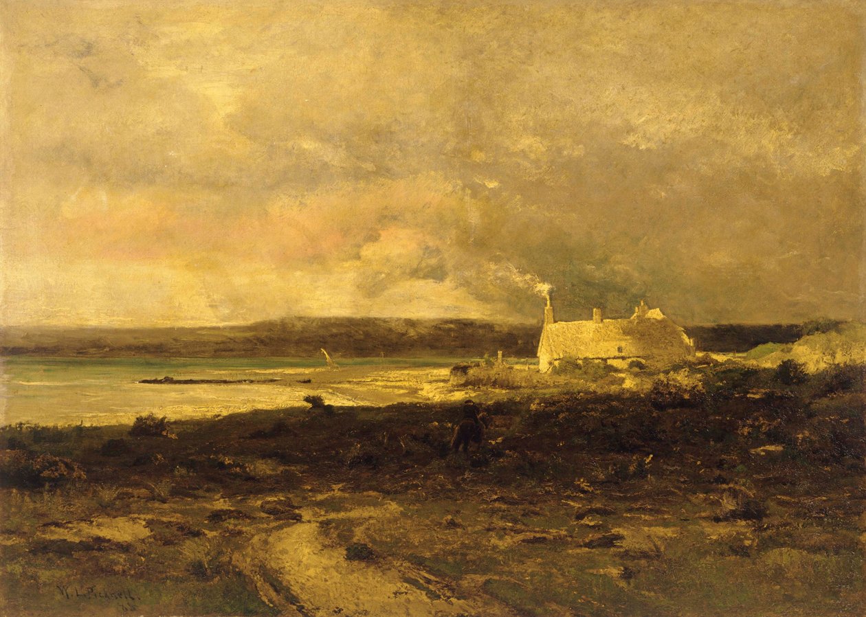 Mökki meren rannalla tekijältä William Lamb Picknell