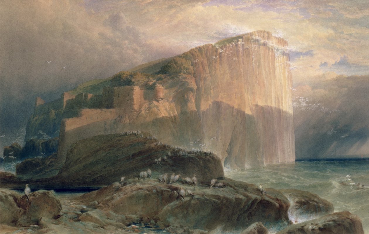 The Bass Rock, East Lothian, 1870 tekijältä William Leighton Leitch
