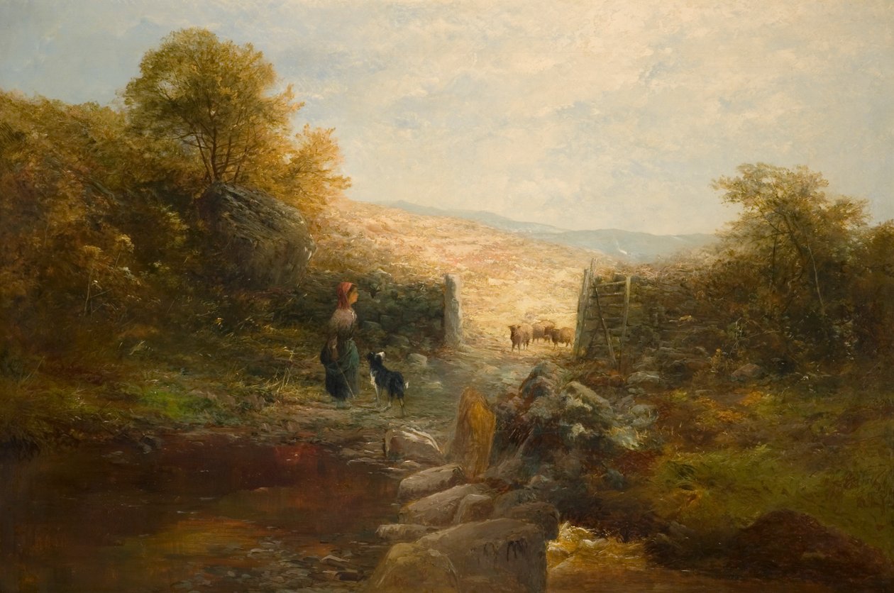 Paimentar lampaiden kanssa tekijältä William Linnell