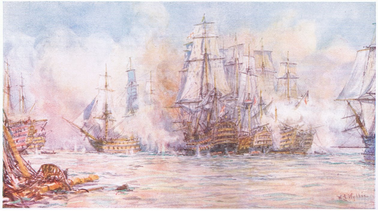 Trafalgarin taistelu 1805, 1915 tekijältä William Lionel Wyllie
