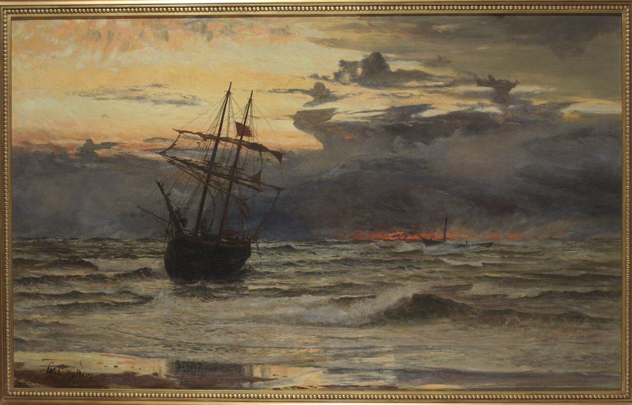 Myrskyn jälkeinen aamunkoitto tekijältä William Lionel Wyllie