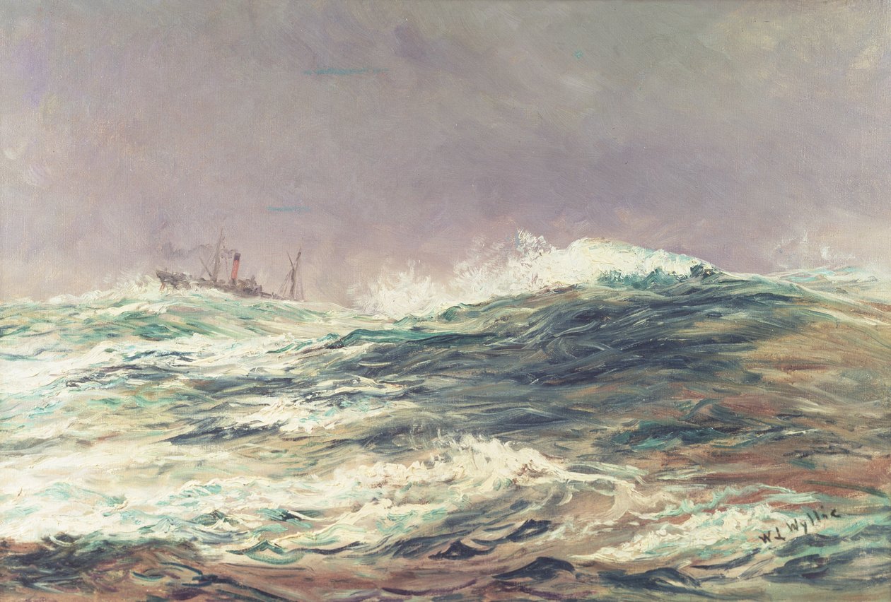 Ebb Tide, Long Reach, 1881 tekijältä William Lionel Wyllie