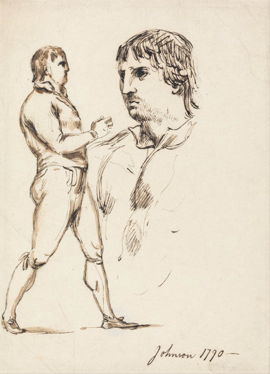 Pugilist Johnsonin muotokuva tekijältä William Lock Ii