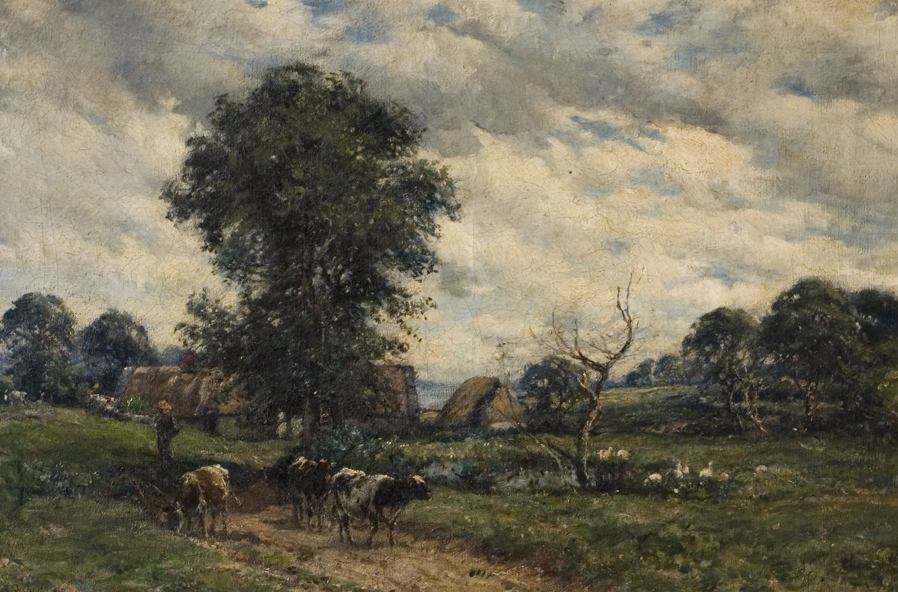 Maisema karjan kanssa, 1885 tekijältä William Mark Fisher