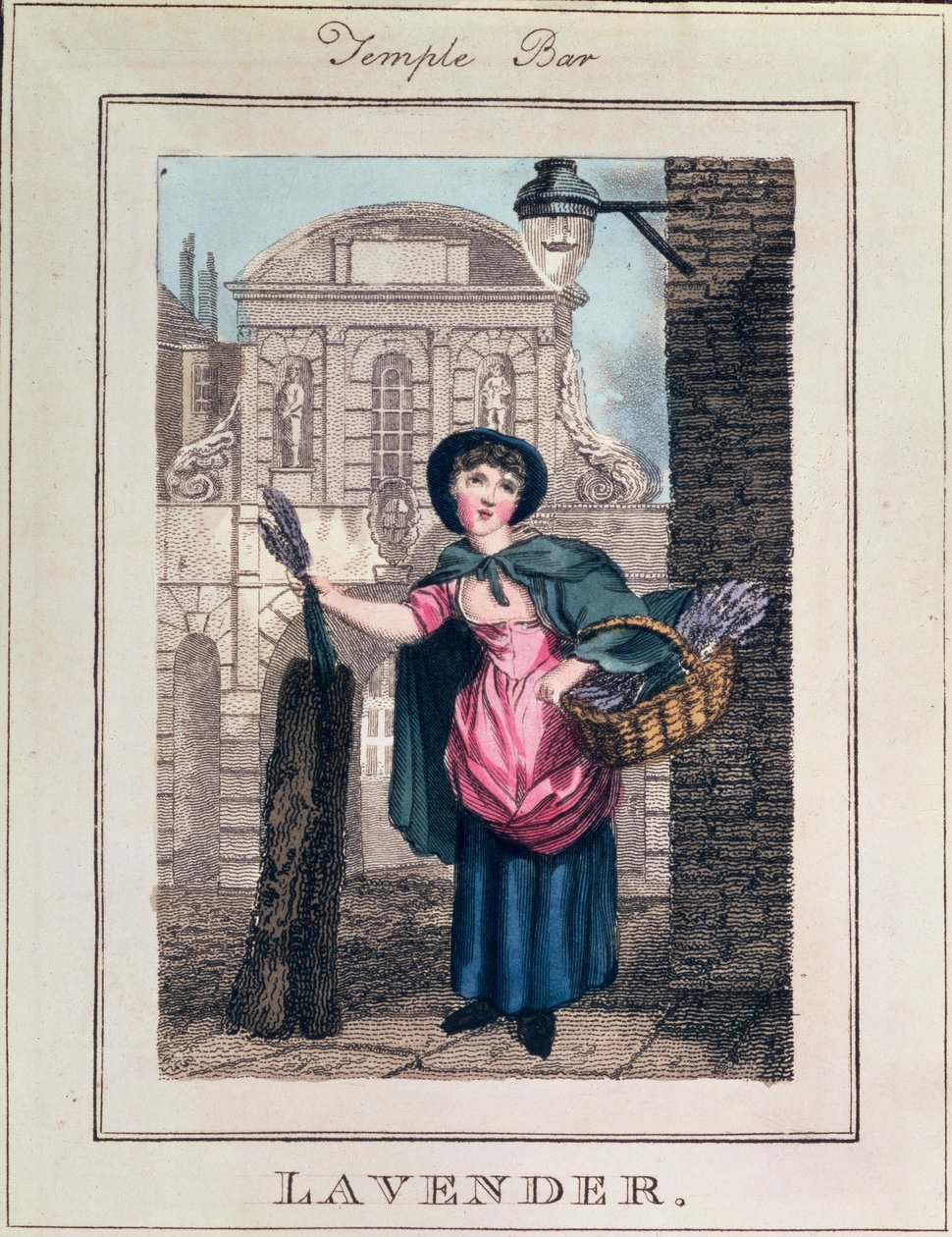 Laventeli, Temple Bar, Richard Phillipsin (1778-1851) julkaisemasta teoksesta 