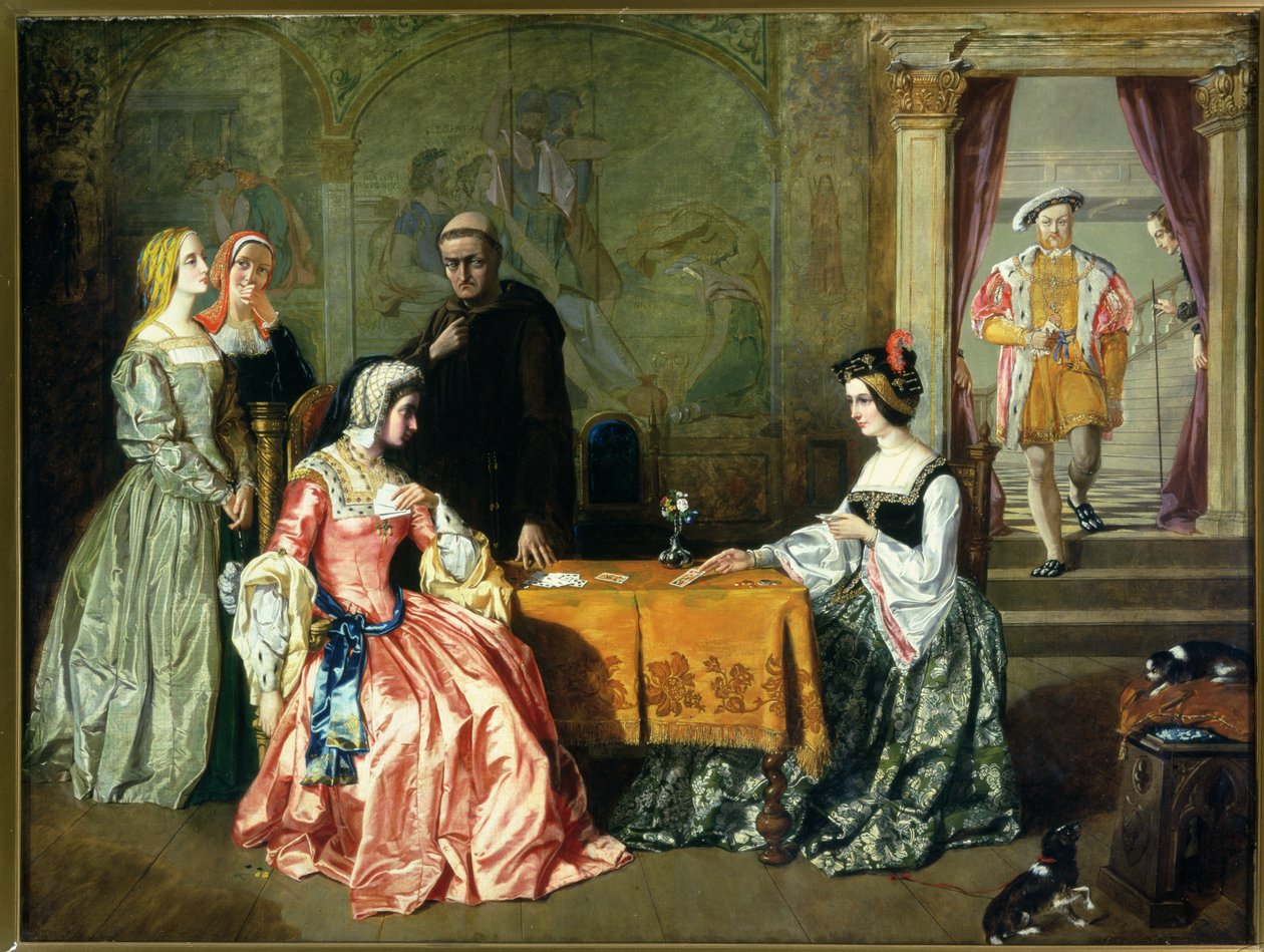 Henrik VIII (1491-1547) ja hänen vaimonsa tekijältä William Maw Egley