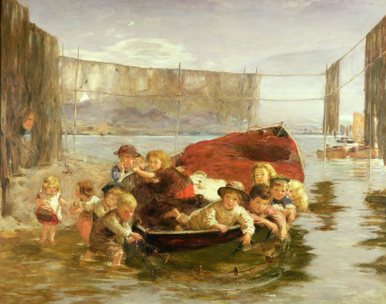 Huonekalut ja erilaiset esineet 1100- ja 1300-luvuilta tekijältä William McTaggart