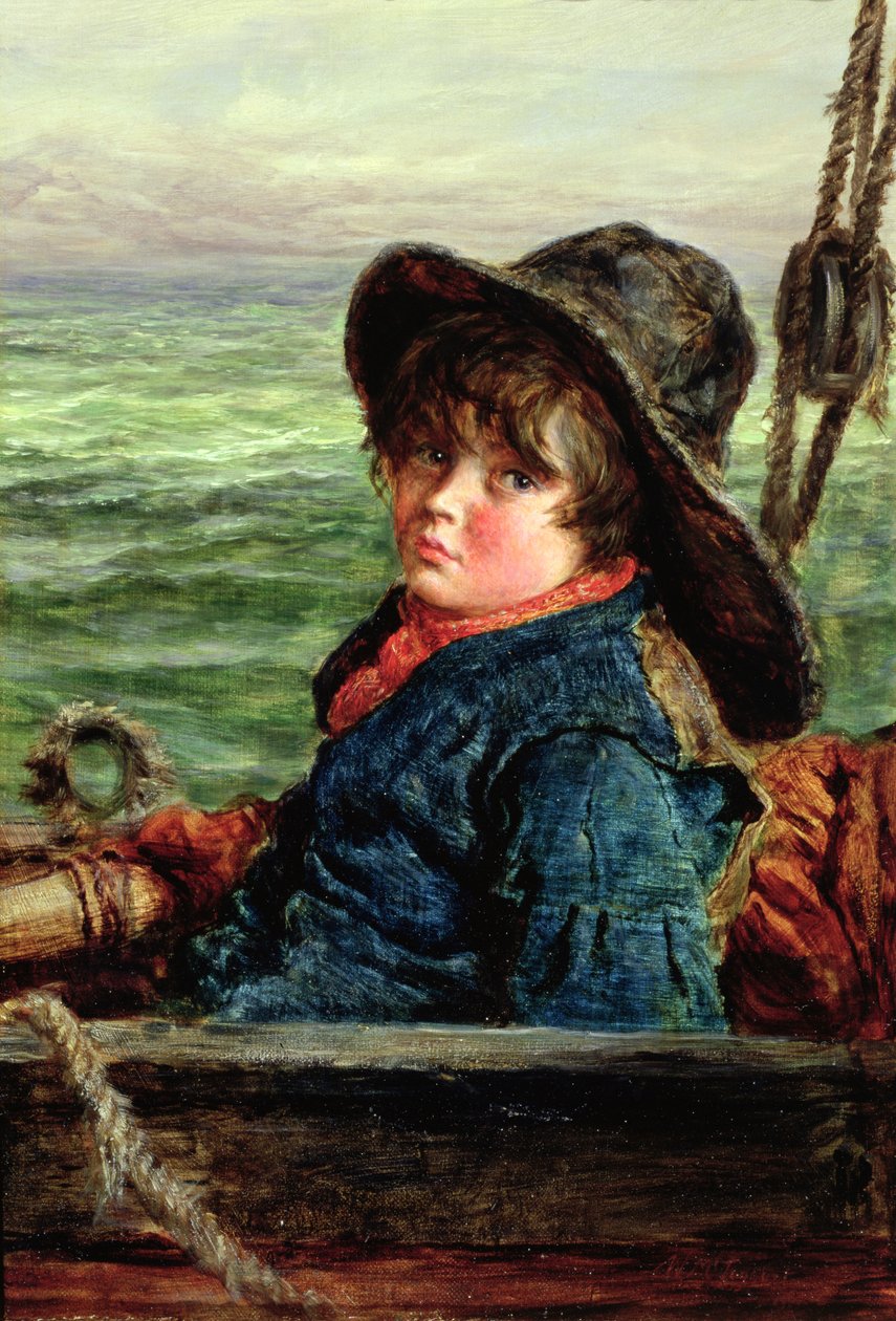 Nuori kalastajapoika, n. 1862 tekijältä William McTaggart