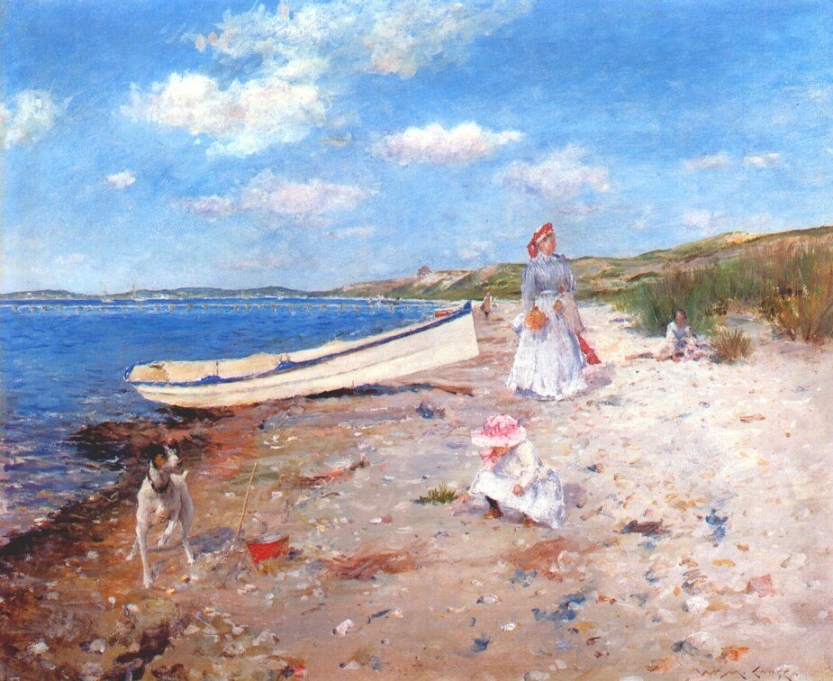 Aurinkoinen päivä Shinnecock Baynissä tekijältä William Merritt Chase